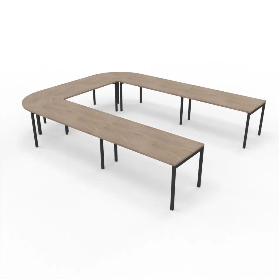MESA DE JUNTAS EN "U" MODELO MJOF-1014