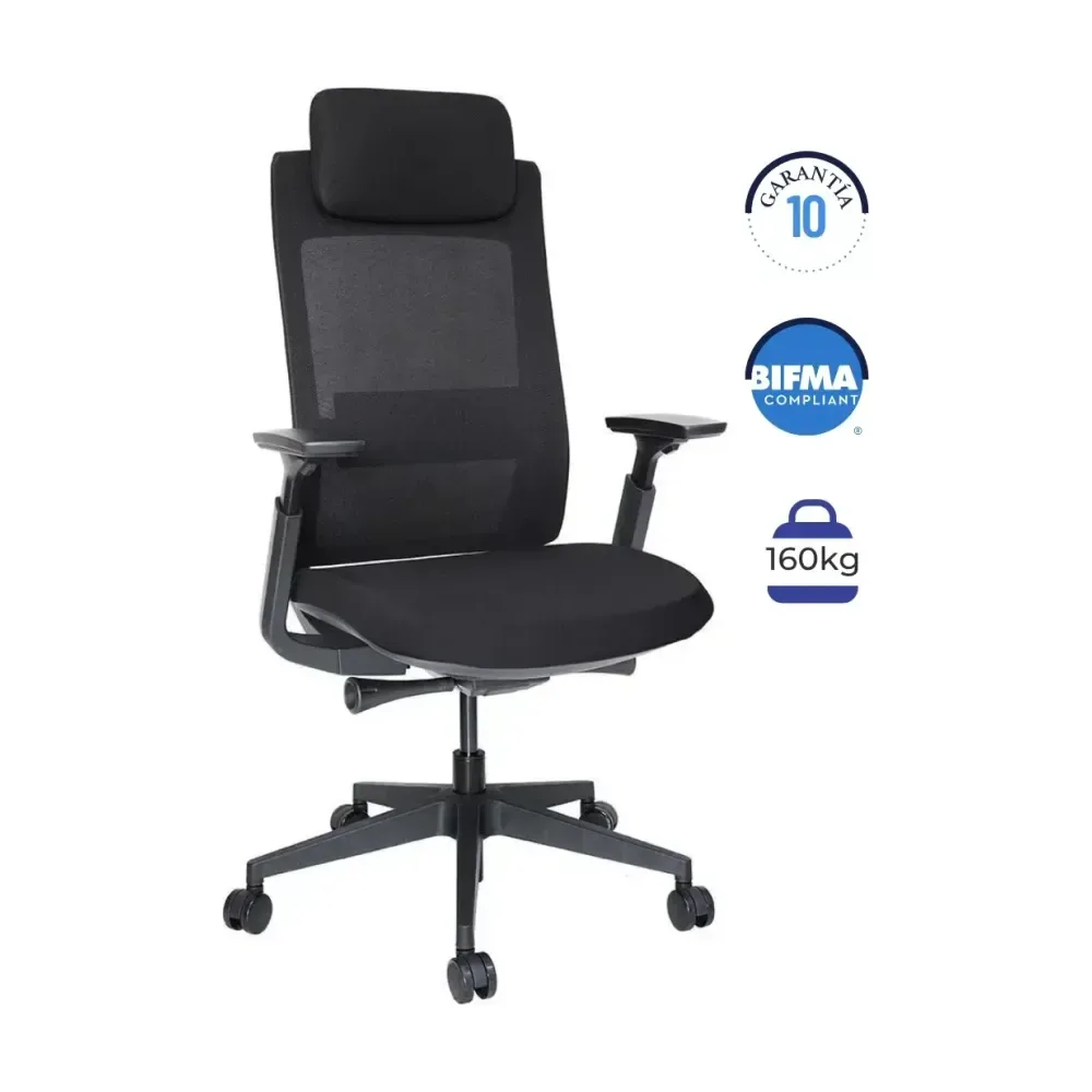 SILLA EJECUTIVA QUO OHE-805 NEGRO