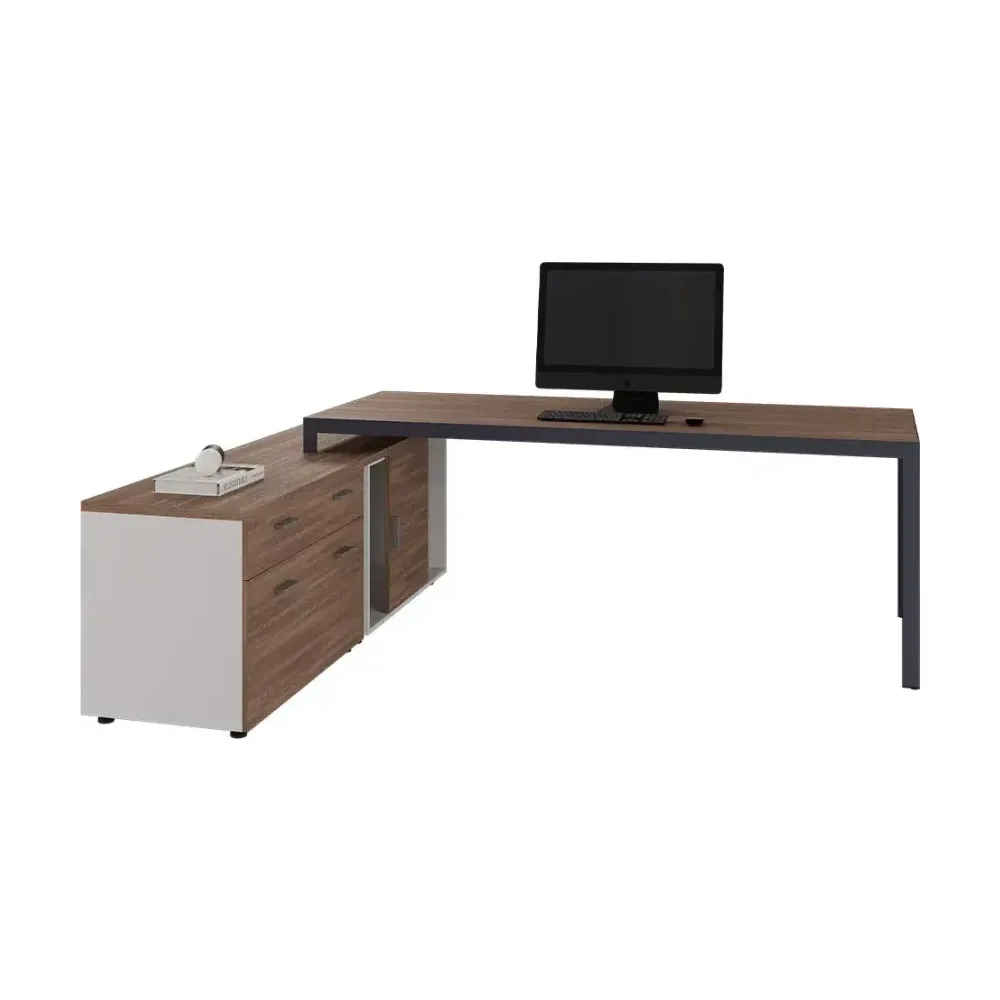 STUDIO ESCRITORIO DIRECCIÓN CON CREDENZA LATERAL