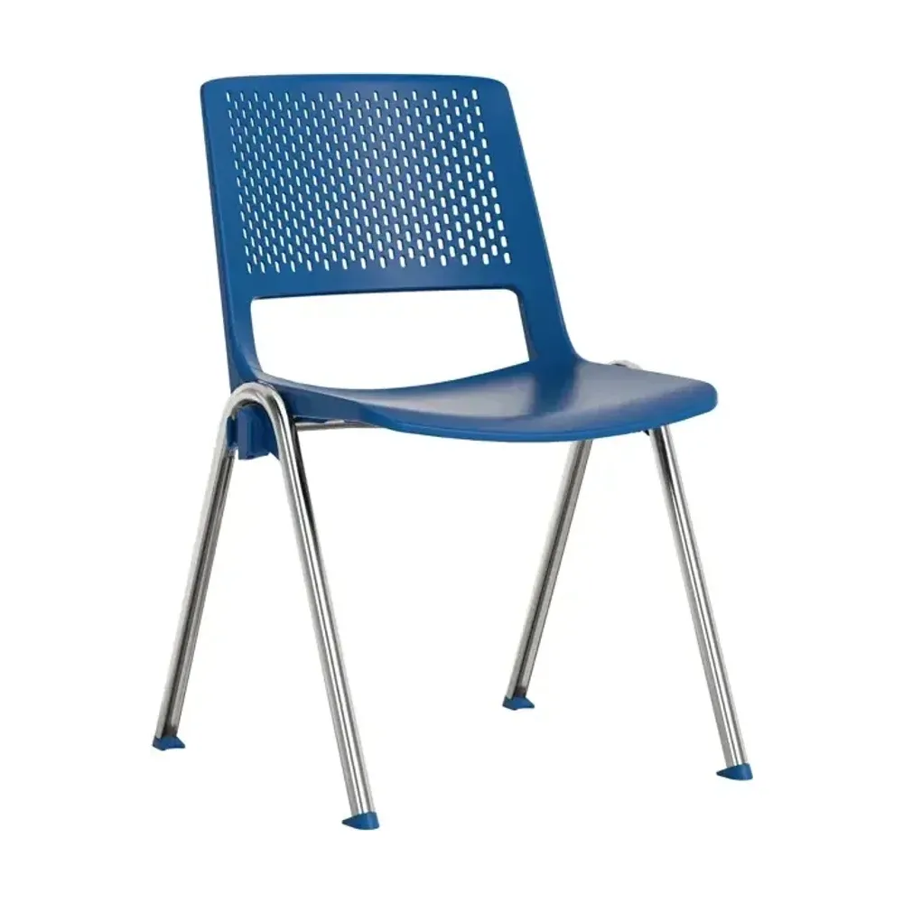 SILLA DE VISITA MODELO AVANTI CON BASE CROMADA