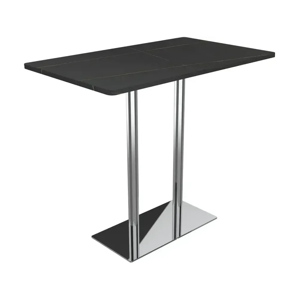 MESA STONE RECTANGULAR CON BASE GREY