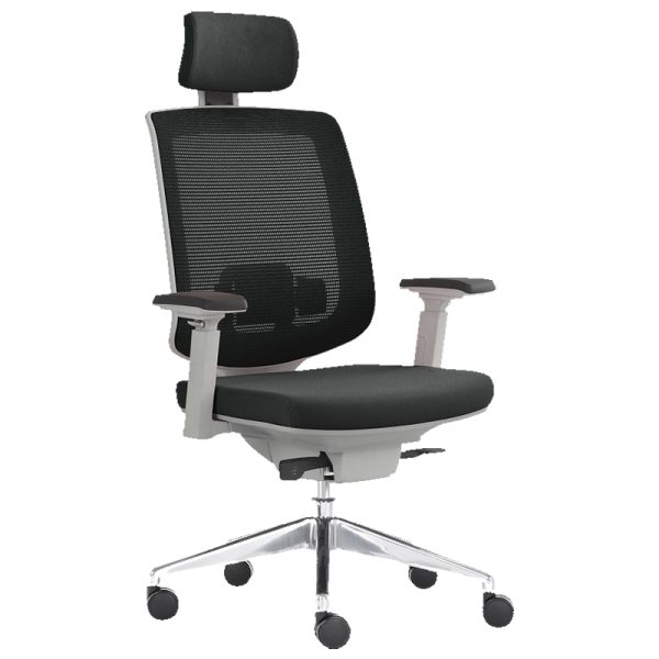 SILLA DIRECTIVA MODELO FINISTERRE GRIS