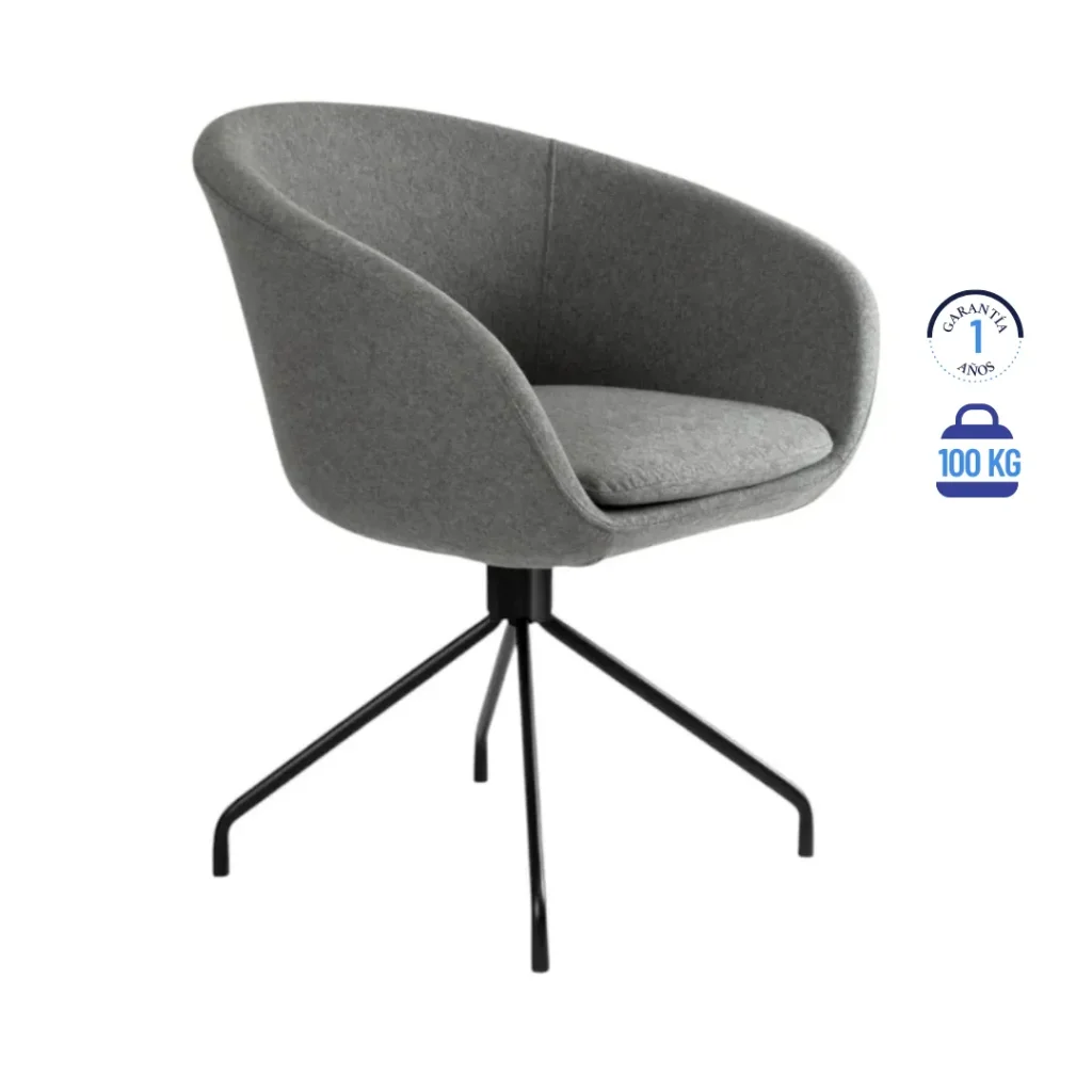 Sillón modelo Jade spider gris
